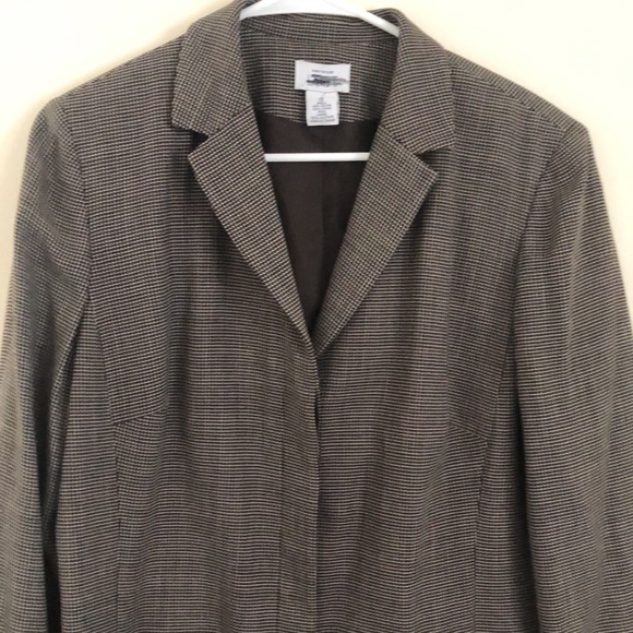 Deep brown Ann Taylor Blazer, Elegant ,Virgin Wool Blend - Picture 7 of 15
